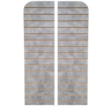 Concrete Slatwall End Panels For Wall / End Unit (1650mm x 470mm)